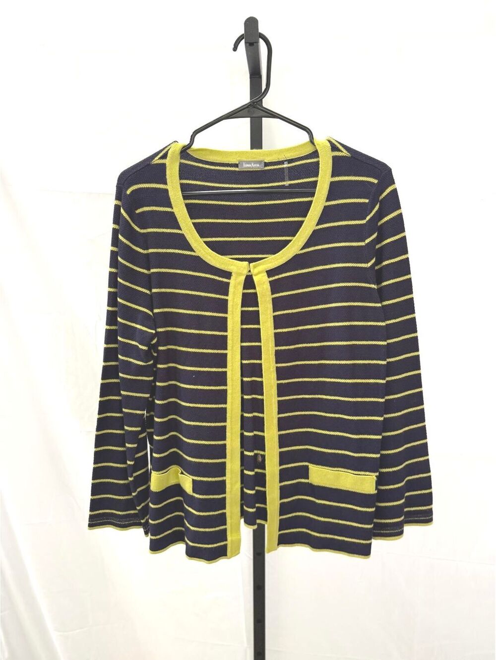 Neiman Marcus Women's Striped Cardigan Sweater XL